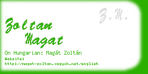zoltan magat business card