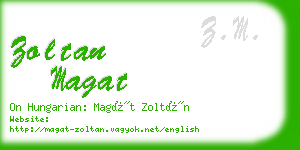 zoltan magat business card